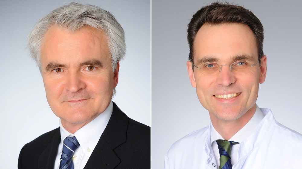 Prof. Dr. Christian Albus und Prof. Dr. Stephan Baldus (v.l.)