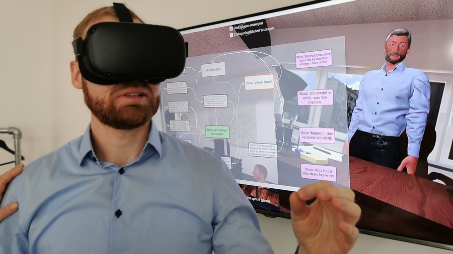 Anwendung des VR-Systems DeepVR